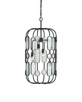Ettore Four Light Chandelier in Clear / Blacksmith (142|9000-1444)
