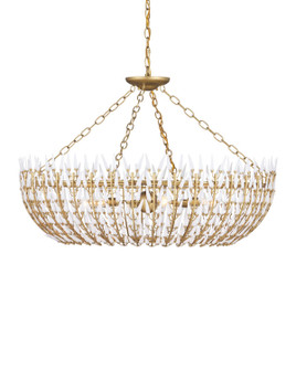 Magnum Opus Six Light Chandelier in White / Brass (142|9000-1439)