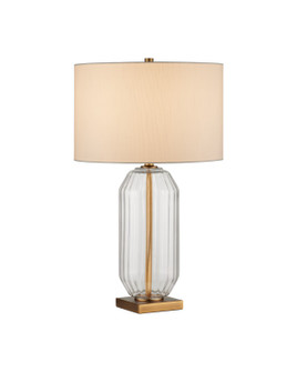 Entasis One Light Table Lamp in Clear / Aged Brass (142|6000-1118)
