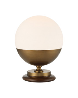 Orbis LED Table Lamp in Textured Antique Brass / Milk / Natural (142|6000-1103)