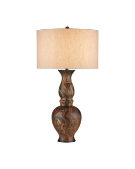 Carterton One Light Table Lamp in Marbleized Brown (142|6000-1088)