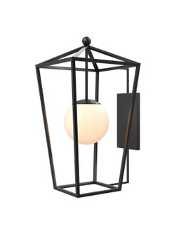 Denison One Light Wall Sconce in Midnight / Frosted White (142|5500-0062)