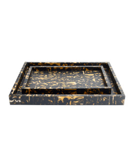Thrace Tray Set of 2 in Black / Yellow (142|1200-1130)