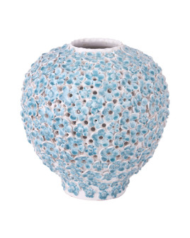 Daisy Blue Vase in Light Blue / White (142|1200-1113)