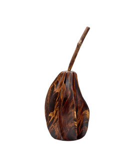 Starfruit Object in Marbleized Brown (142|1200-1111)