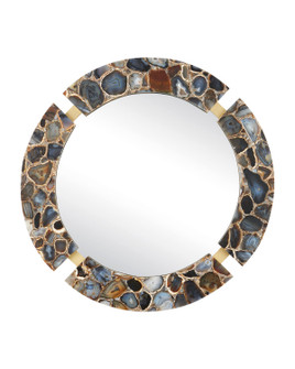 Malaga Mirror in Natural Black / Satin Brass (142|1000-0184)
