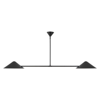 Ashford Two Light Linear Pendant in Matte Black (452|LP636158MB)