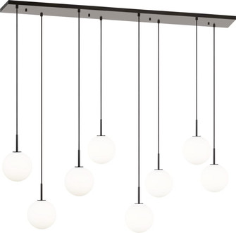 Sorelle Eight Light Linear Chandelier in Aged Iron (454|SCRJLS207AIOEG)