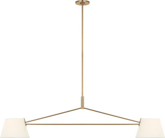 Hale Two Light Linear Chandelier in Estate Brass (454|SCRJLS193EBSWL)