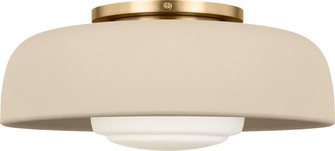 Liora One Light Flush Mount in Estate Brass (454|SCRJFM169EBSISOEG)