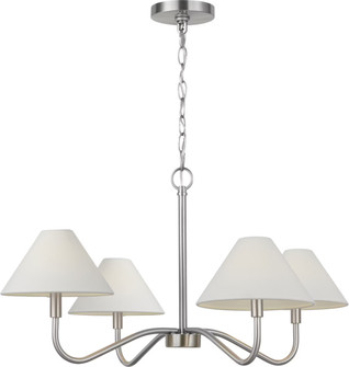Eldon Four Light Chandelier in Brushed Nickel (454|DJC1194BN)