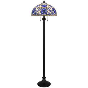 Wisteria Bloom Two Light Floor Lamp in Matte Black (10|TFNR9362MBK)