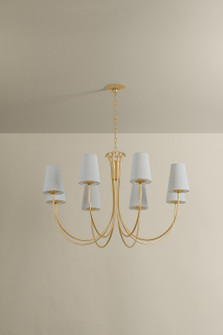 Weiland Eight Light Chandelier in Vintage Gold Leaf (67|F5740-VGL)