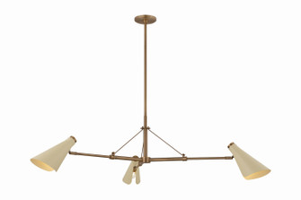 Andersen Three Light Chandelier in Patina Brass (67|F4350-PBR/SSD)