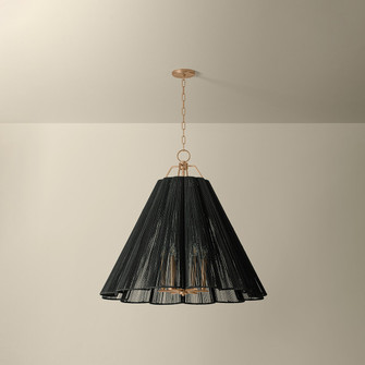 Sonoma Six Light Chandelier in Patina Gold Leaf (67|F3436-PGL)