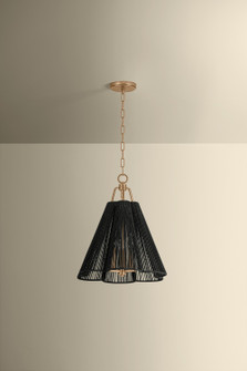 Sonoma Three Light Pendant in Patina Gold Leaf (67|F3418-PGL)