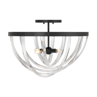 Jennings Four Light Semi-Flush Mount in Matte Black (51|6-1777-4-89)