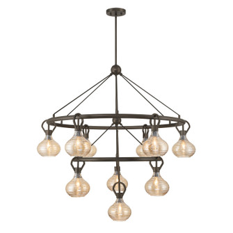 Sheriden Ten Light Chandelier in Mediterranean Bronze (51|1-2277-10-15)