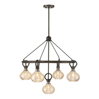 Sheriden Five Light Chandelier in Mediterranean Bronze (51|1-2276-5-15)