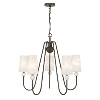 Sheldon Five Light Chandelier in Mediterranean Bronze (51|1-1350-5-15)
