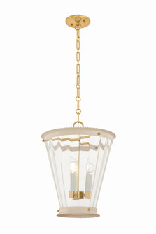 Lucretia Three Light Lantern in Aged Brass (428|H1136703-AGB/SBQ)