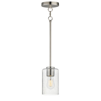 Livingston One Light Pendant in Satin Nickel (16|90461CDSN)