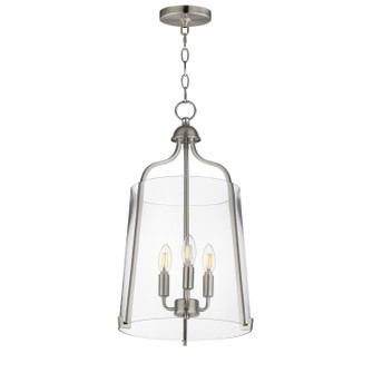 Bellmore Three Light Foyer Pendant in Satin Nickel (16|5683CLSN)