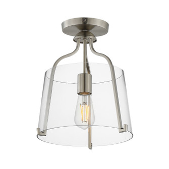 Bellmore One Light Semi-Flush Mount in Satin Nickel (16|5681CLSN)