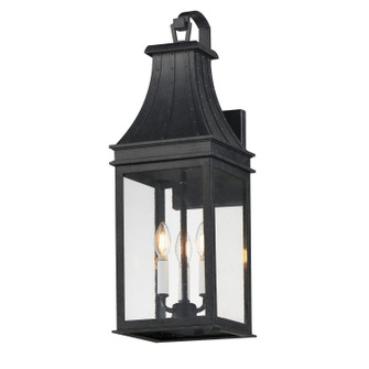 Bramwell VX Three Light Outdoor Wall Sconce in Black Patina (16|40984TCBKP)