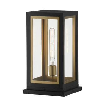 Neoclass One Light Deck Lantern in Black / Gold (16|30057CLBKGLD)