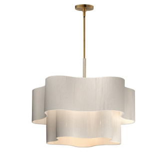 Corsica Six Light Pendant in Natural Aged Brass (16|12836OFNAB)