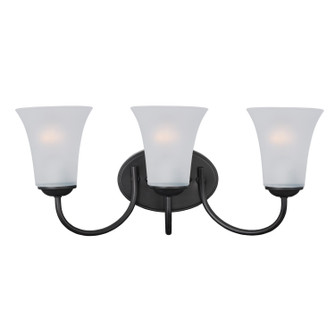 Logan Three Light Bath Vanity in Black (16|10053FTBK)