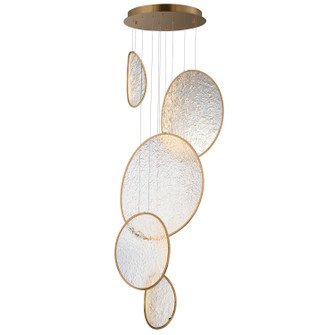 Moonscapes LED Pendant in Brushed Champagne (86|E24976-BCN)