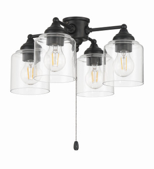 LED Fan Light Kit in Flat Black (46|LK2606-4L-LED-FB)