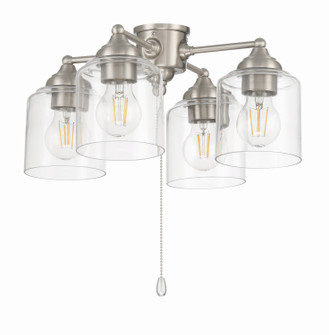 LED Fan Light Kit in Brushed Polished Nickel (46|LK2606-4L-LED-BNK)