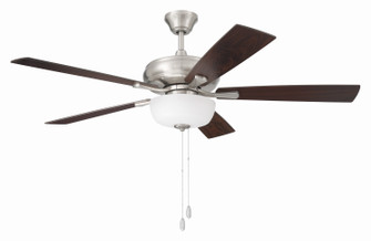 EOS 2 Light Frosted White Bowl 52'' Ceiling Fan 52'' Ceiling Fan in Brushed Polished Nickel (46|ECF211BNK5-DWWLN)