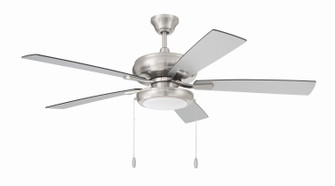 EOS Low Profile White 52'' Ceiling Fan 52'' Ceiling Fan in Brushed Polished Nickel (46|ECF119BNK5-BNGW)