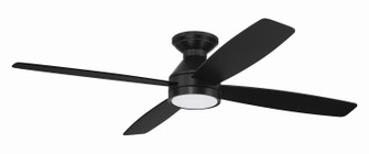DeMarco 52'' Ceiling Fan In/Outdoor Damp Rated 52'' Ceiling Fan in Flat Black (46|DMC52FB4)