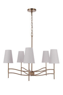 Astor Five Light Chandelier in Satin Brass (46|61925-SB)