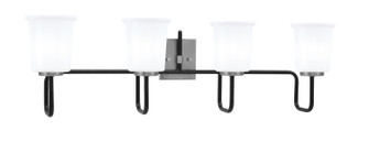 Sandia Four Light Bath Bar in Matte Black & Graphite (200|6224-MBGP-5031)
