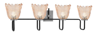 Sandia Four Light Bath Bar in Matte Black & Graphite (200|6224-MBGP-4233)