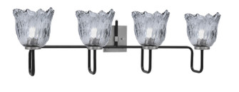 Sandia Four Light Bath Bar in Matte Black & Graphite (200|6224-MBGP-4232)