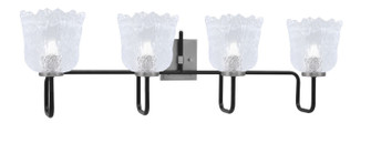 Sandia Four Light Bath Bar in Matte Black & Graphite (200|6224-MBGP-4230)