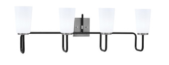 Sandia Four Light Bath Bar in Matte Black & Graphite (200|6224-MBGP-261)