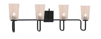 Sandia Four Light Bath Bar in Matte Black (200|6224-MB-263)
