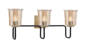 Sandia Three Light Bath Bar in Matte Black & New Age Brass (200|6223-MBNAB-5033)