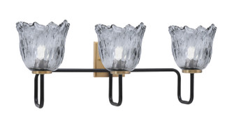 Sandia Three Light Bath Bar in Matte Black & New Age Brass (200|6223-MBNAB-4232)
