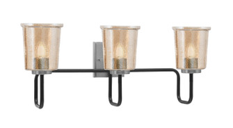 Sandia Three Light Bath Bar in Matte Black & Graphite (200|6223-MBGP-5033)