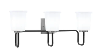 Sandia Three Light Bath Bar in Matte Black & Graphite (200|6223-MBGP-5031)