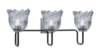 Sandia Three Light Bath Bar in Matte Black & Graphite (200|6223-MBGP-4232)